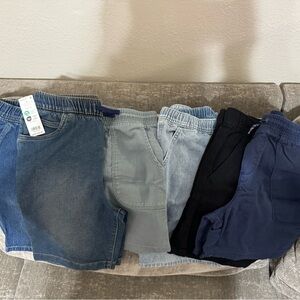 Carter's Kids Shorts Set - Denim, Light Blue, Black, Navy $72 for all 6 pairs
